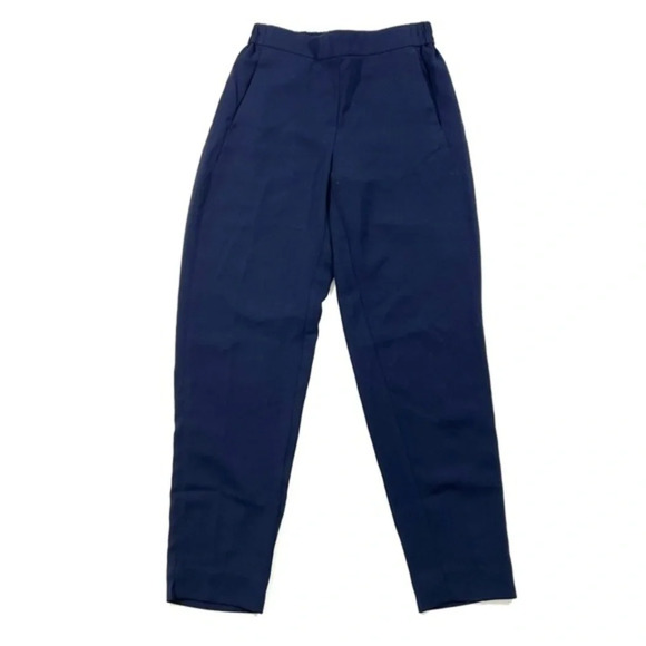 J Crew Mercantile Jamie Pants Elastic Waist Navy Blue - Picture 1 of 8